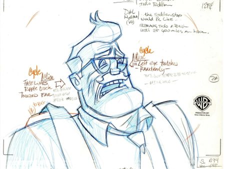 Batman The Animated Series Original Production Drawing: Commissioner Gordon Online now