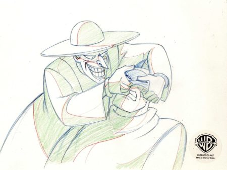 Batman The Animated Series Original Production Drawing: Batman and Joker Cheap