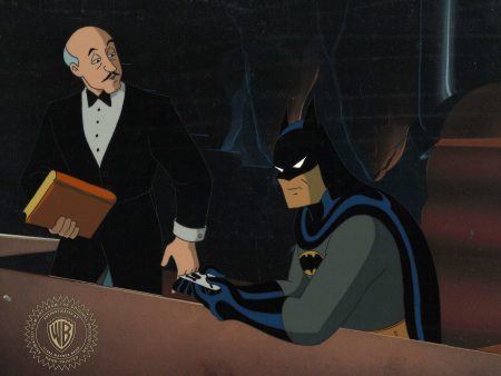 Batman The Animated Series Original Production Cel: Batman and Alfred Fashion