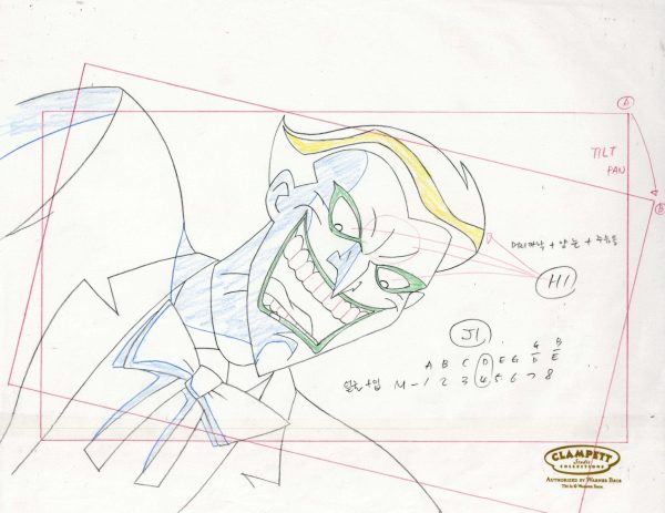 Batman The Animated Series Original Production Drawing: Joker Online Sale