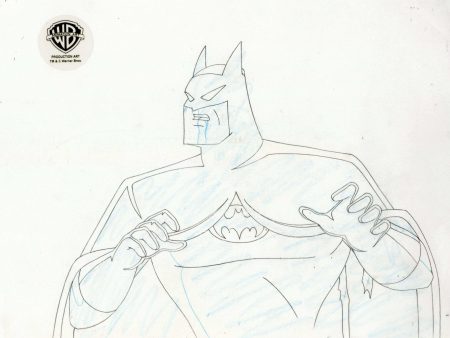 Batman The Animated Series Original Production Drawing: Batman Supply