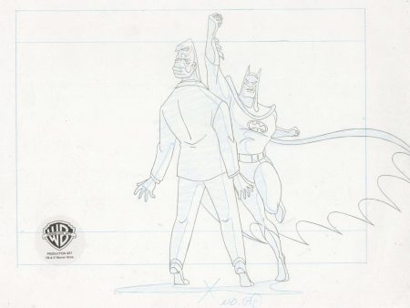 Batman Mask of Phantasm Original Production Drawing: Batman and Arthur Reeves For Discount