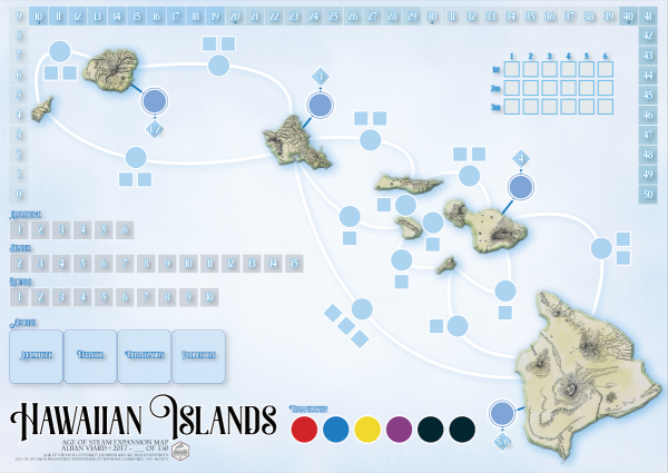 Age of Steam Expansion: Hawaiian Islands on Sale